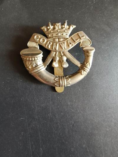 老王徽章第170期 - 英国康沃尔步兵团帽徽    一战时期