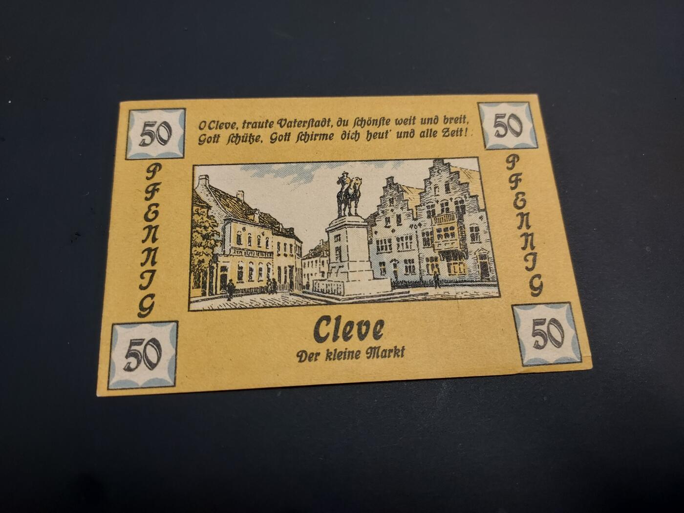 博彦收藏    12月22日 8点 钱币专场 全场包邮 1921德国地方马克 50芬尼  UNC