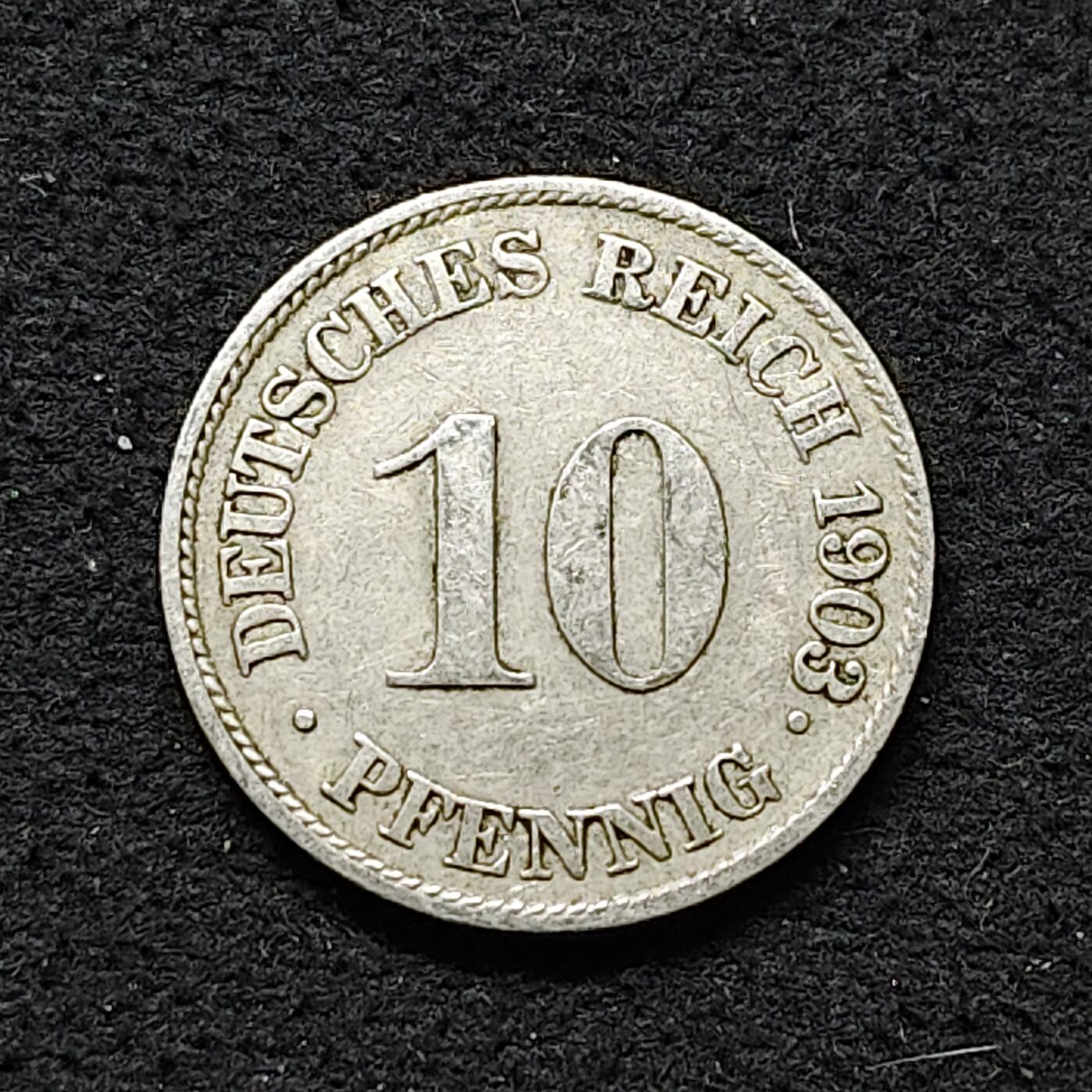 【全场包邮】纯粹捡漏拍486场（免费代拍第23场） 德国第二帝国1903年10分