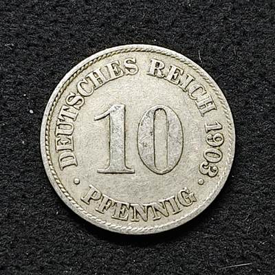 【全场包邮】纯粹捡漏拍486场（免费代拍第23场） - 德国第二帝国1903年10分