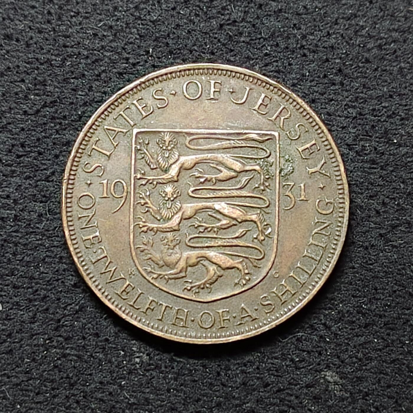 【全场包邮】纯粹捡漏拍486场（免费代拍第23场） 泽西1931年乔治五世1/12先令大铜币