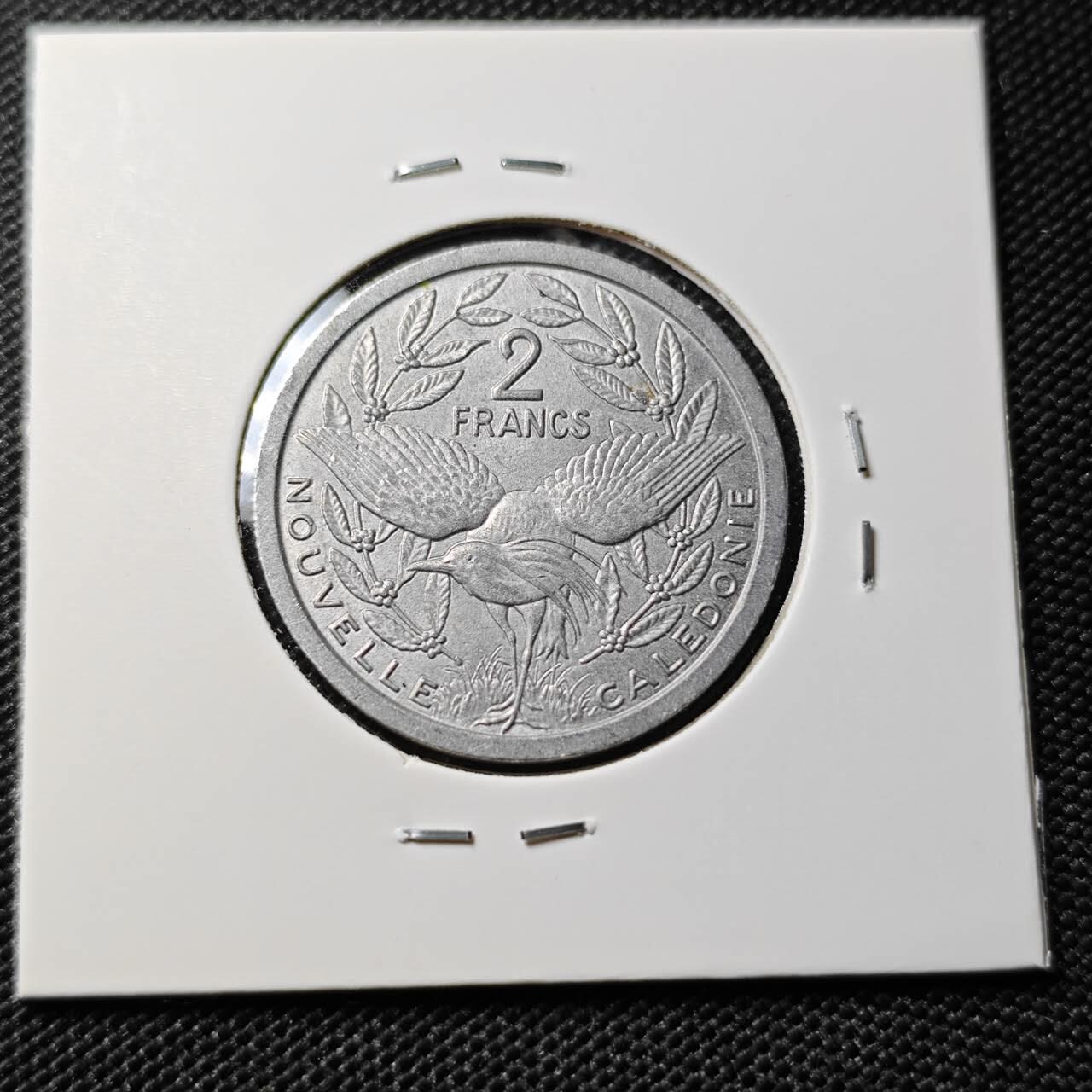 KK钱币收藏小铺 第382期  2月预留时间 周末发货 1982法属新喀里多尼亚2法郎 