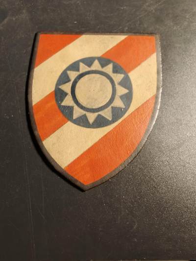 老王徽章第170期 - 美国中缅印战区兰姆伽训练营臂章     皮质