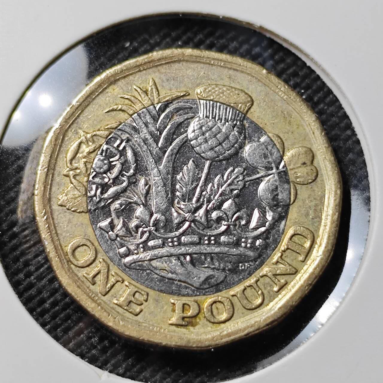 KK钱币收藏小铺 第382期  2月预留时间 周末发货 2017英国1镑 