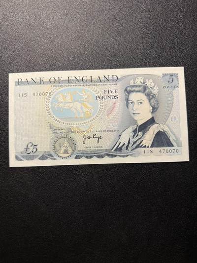 第14期 库存低价起拍 - 英国D序 5镑 全新unc