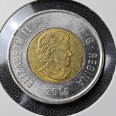 KK钱币收藏小铺 第382期  2月预留时间 周末发货 - 2016加拿大2元 