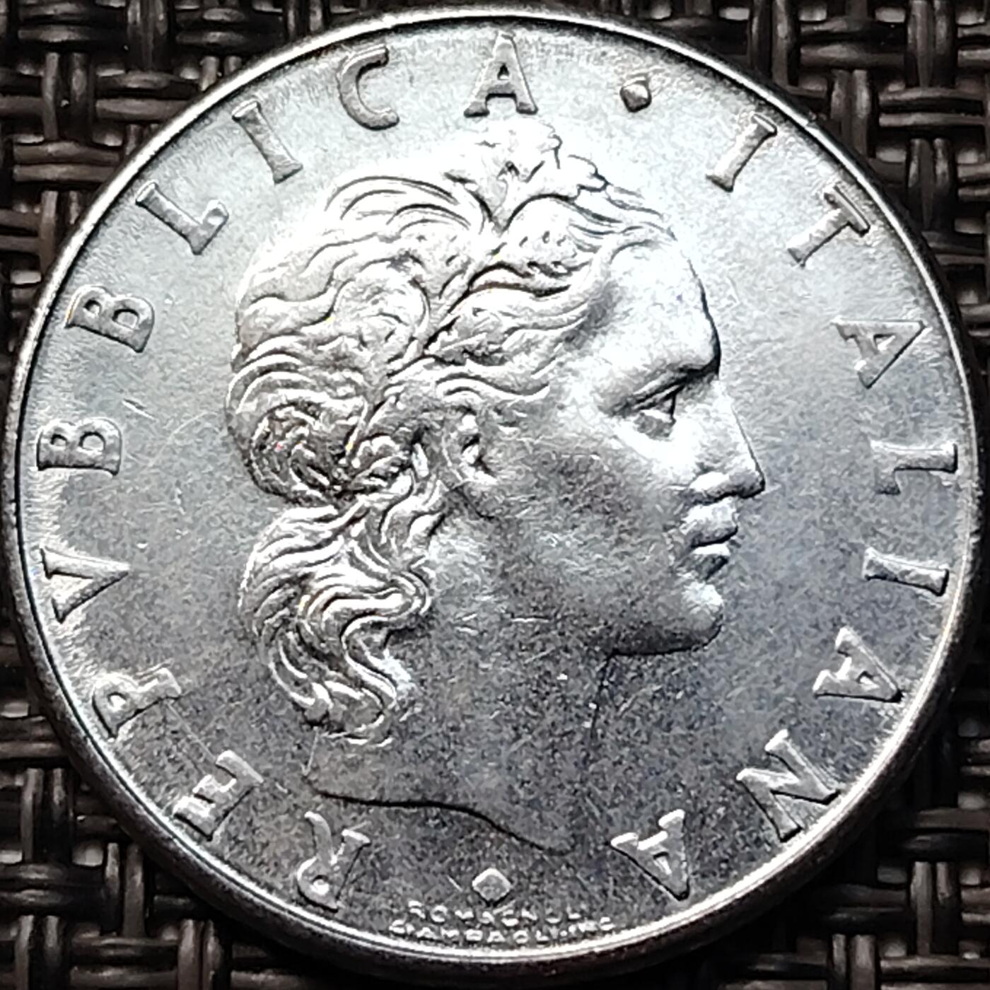 布加迪🐬～世界钱币(上海)🌾第 265 期 /  各国套币和散币 意大利🇮🇹 1978年 50里拉～L～C18