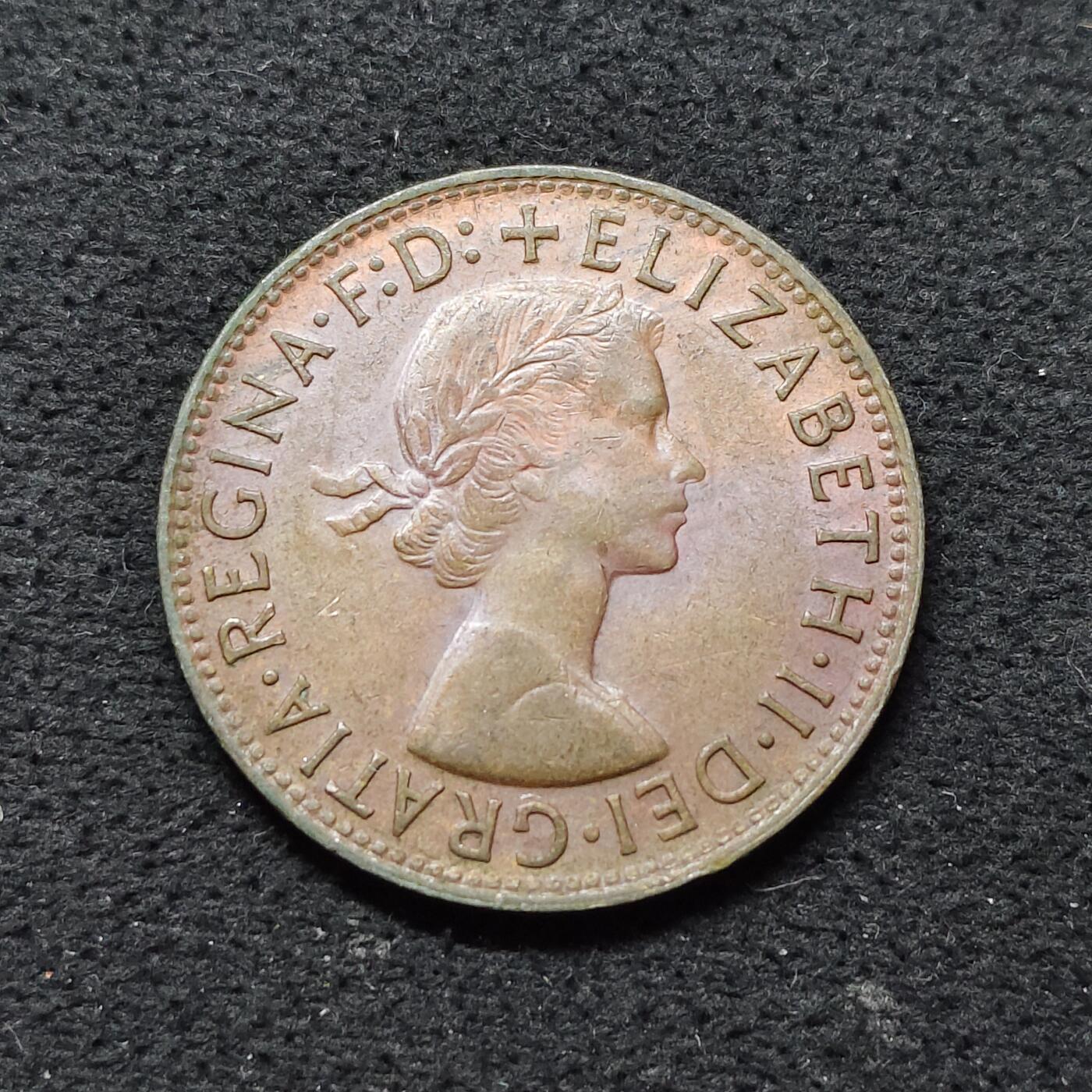 【全场包邮】纯粹捡漏拍486场（免费代拍第23场） 澳大利亚1962年女王1便士大铜币