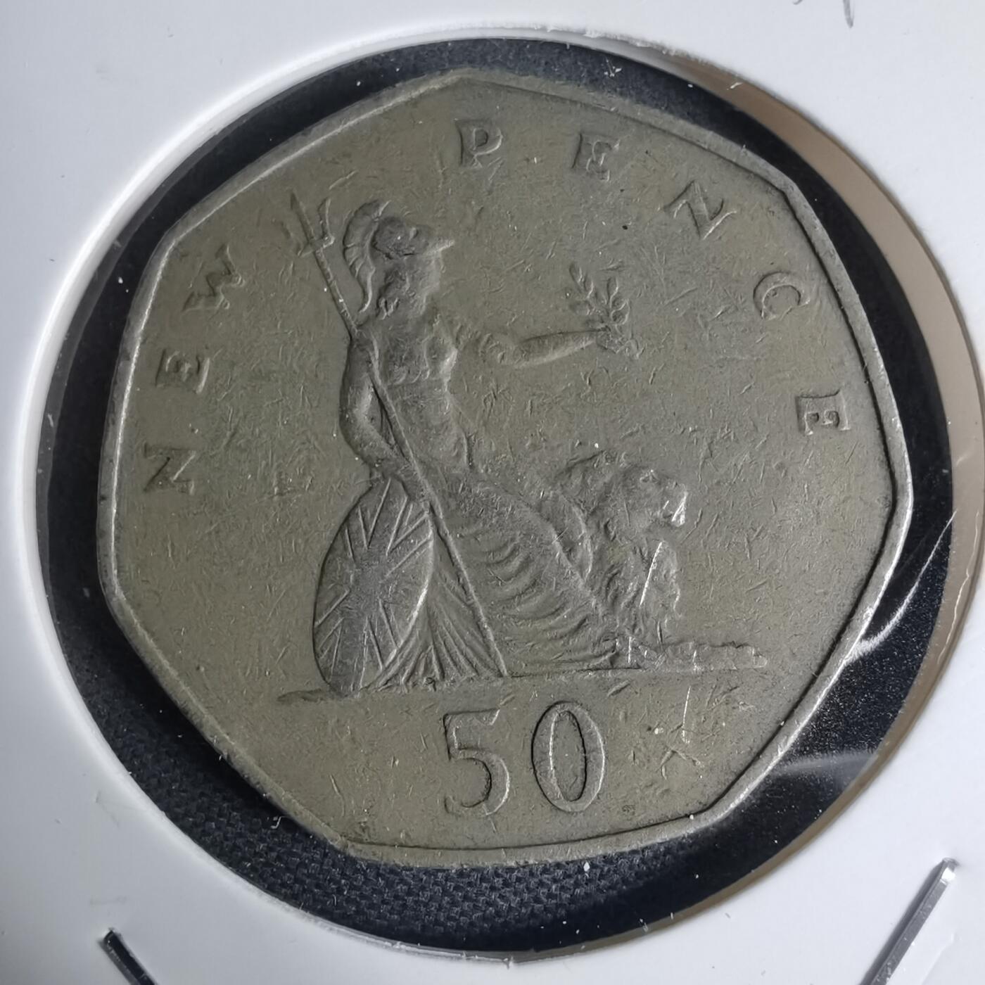 沼泽如烟--第939场 英国1969年50便士