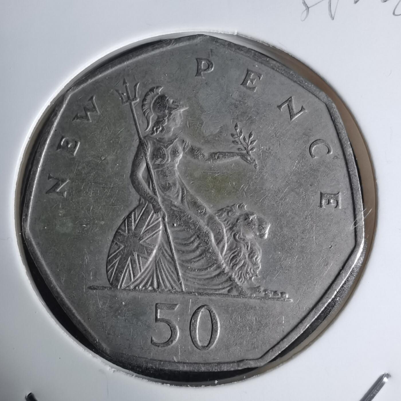 沼泽如烟--第939场 英国1969年50便士