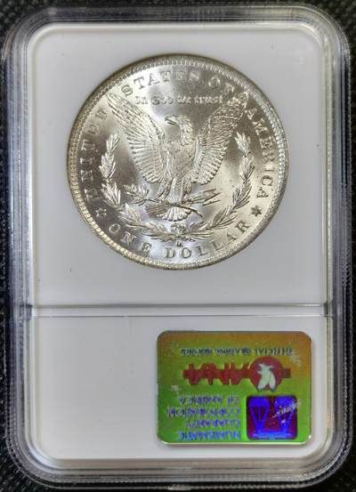 甄臻铺-世界币章拍卖（第44期）精品场拍品征集中，送拍享返佣金等优惠多多 NGC-MS64 1884年O版美国摩根，币面干净整洁，小白盒手感好