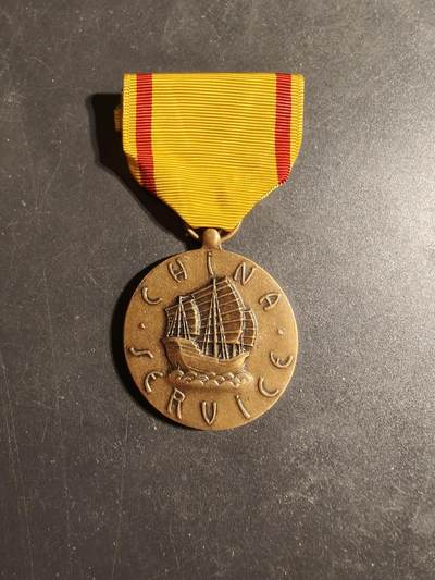 老王徽章第170期 - 美国海军二战中国服役奖章