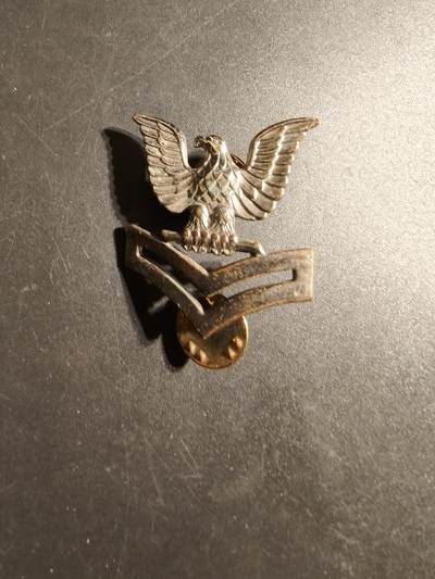 老王徽章第170期 - 美国空军中士E5金属军衔