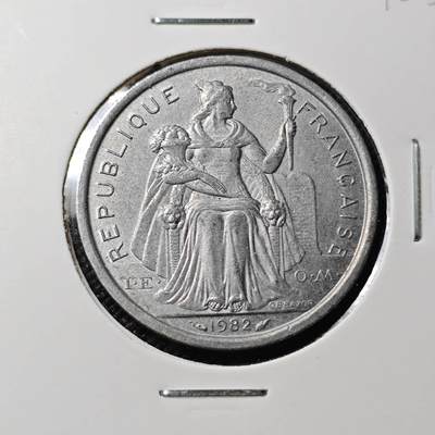 KK钱币收藏小铺 第382期  2月预留时间 周末发货 - 1982法属新喀里多尼亚2法郎 