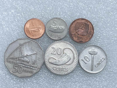 第一海外回流一元起拍收藏 散集专场  第277期 - 斐济硬币6枚套