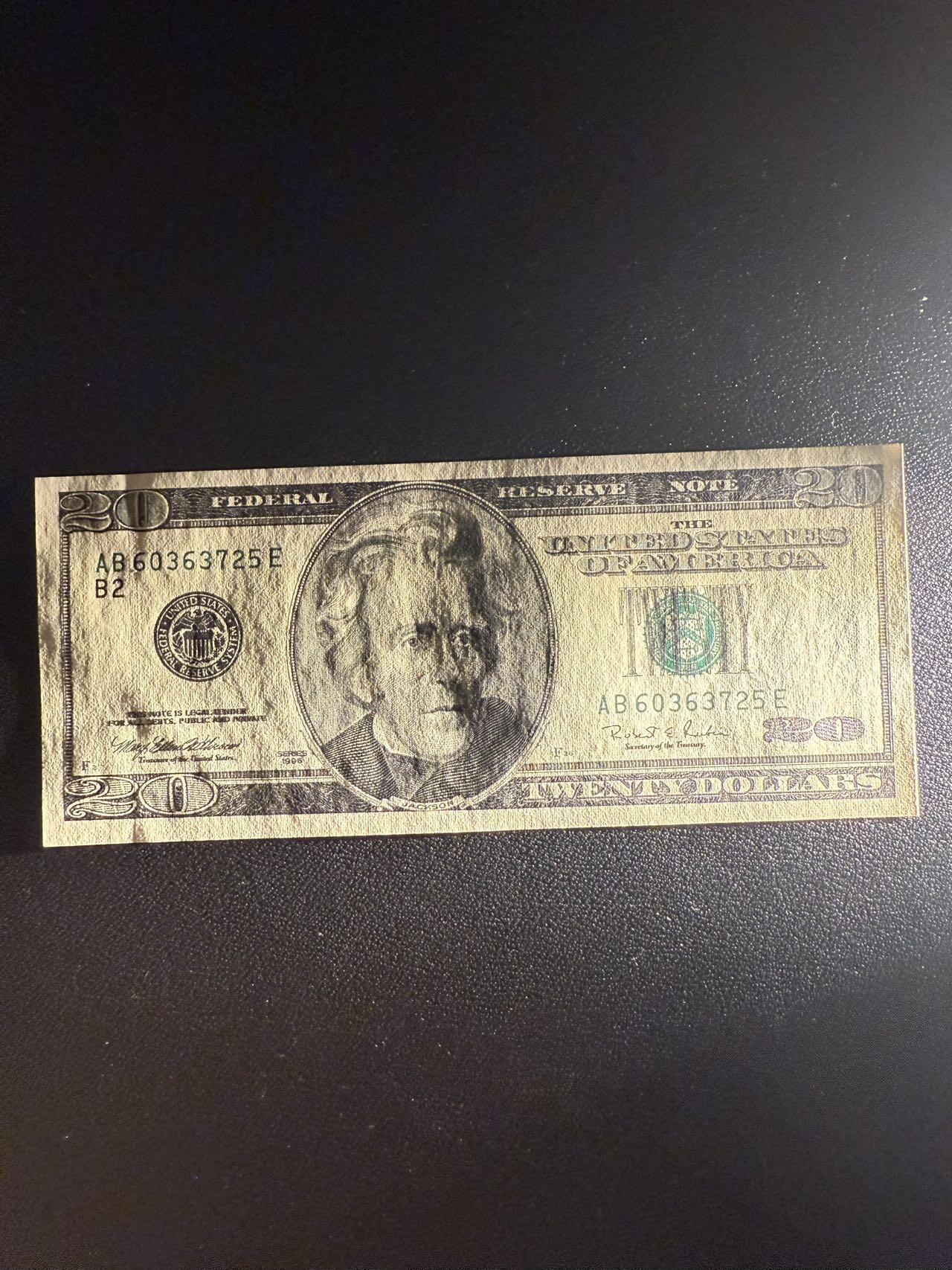 第14期 库存低价起拍 美国1996年大头20 全新unc 