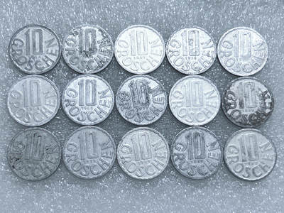 第一海外回流一元起拍收藏 散集专场  第277期 - 奥地利10格罗申铝币 15枚