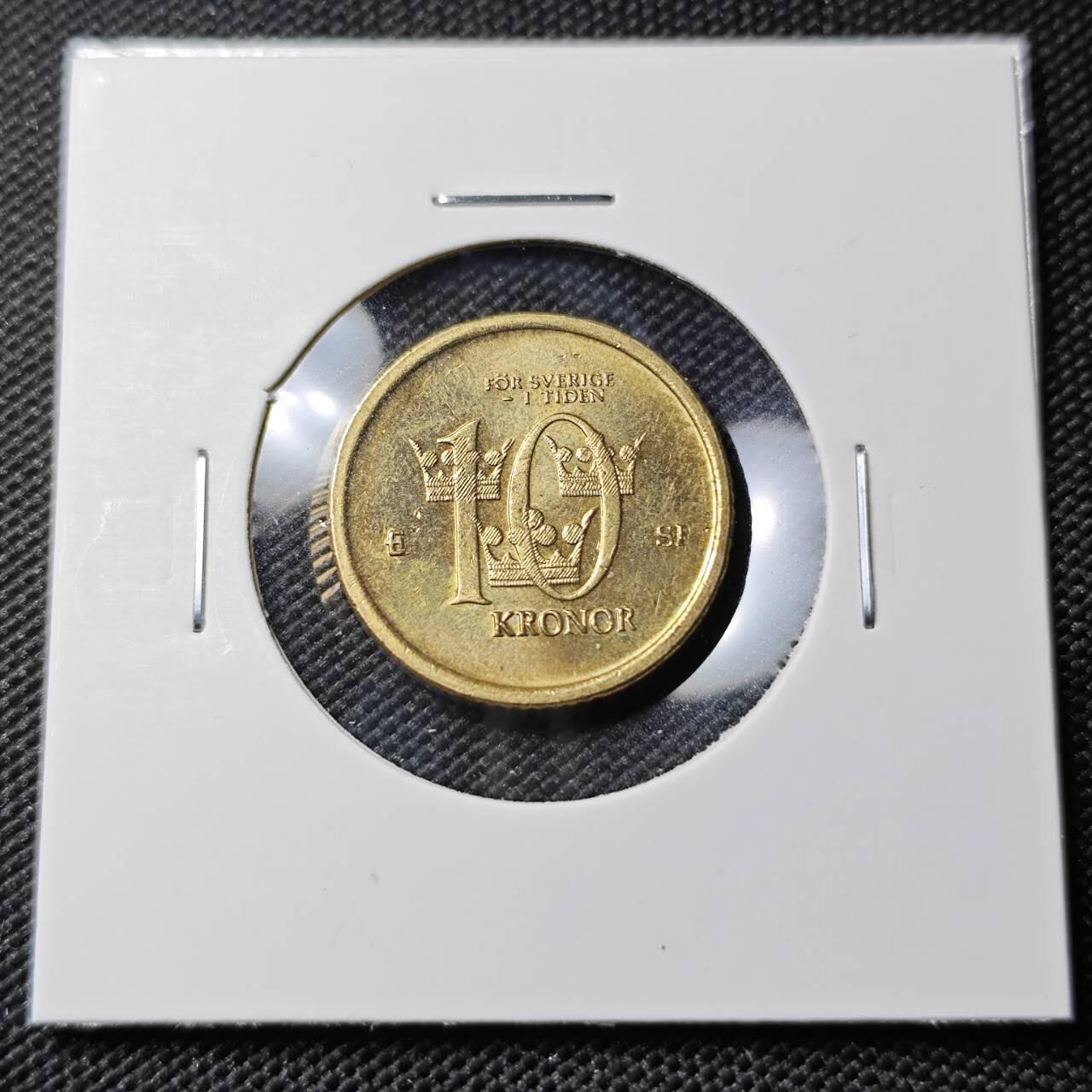 KK钱币收藏小铺 第382期  2月预留时间 周末发货 2006瑞典10克朗 好品