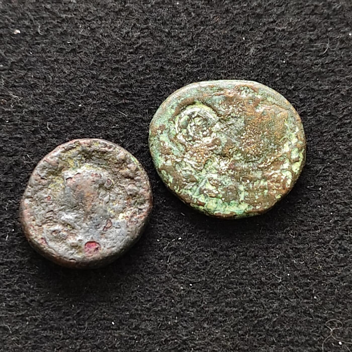 【全场包邮】纯粹捡漏拍486场（免费代拍第23场） 【古钱·自辨】丝绸之路铜币2枚一组