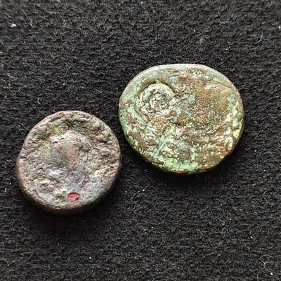 【全场包邮】纯粹捡漏拍486场（免费代拍第23场） - 【古钱·自辨】丝绸之路铜币2枚一组