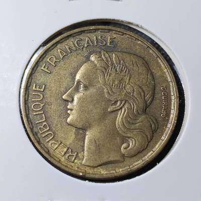 KK钱币收藏小铺 第382期  2月预留时间 周末发货 - 1953法国50法郎 