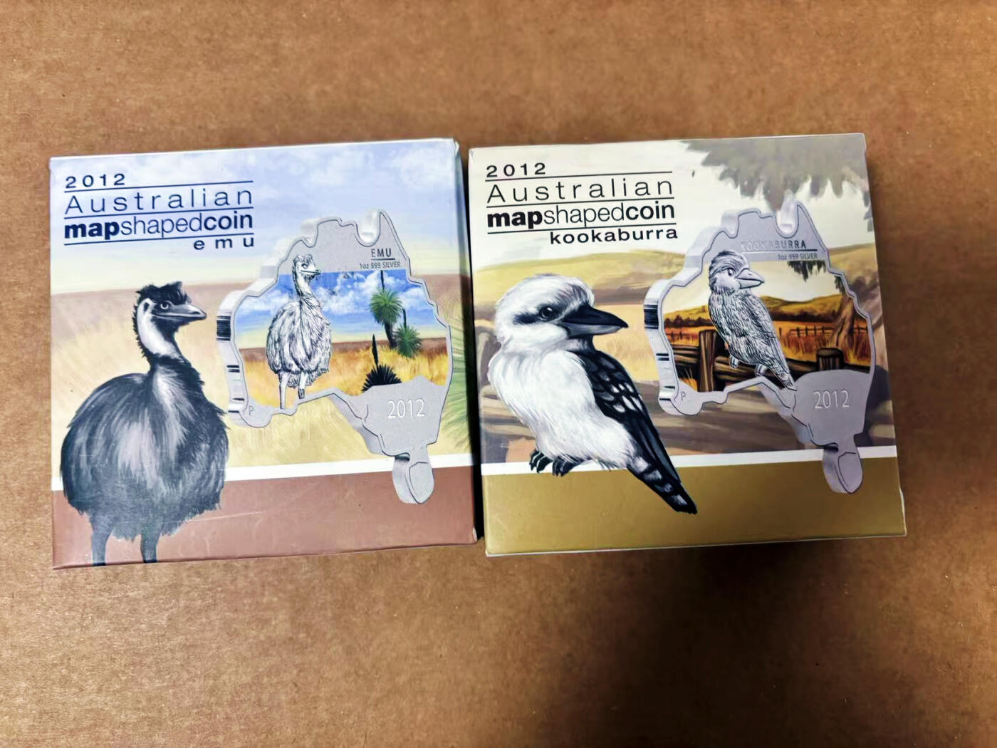 【Blue Auction】世界纸币精拍第764期——18级TOP拍卖/信誉/品质/专业/高效💫 【一组2枚 带盒带证书】澳大利亚 2012年异形银币