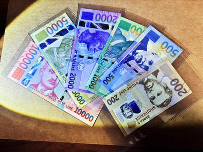 【Blue Auction】世界纸币精拍第764期——18级TOP拍卖/信誉/品质/专业/高效💫 - 【一组6张 含AA冠及SA首发冠无47】阿尔巴尼亚 200-10000列克 全新UNC