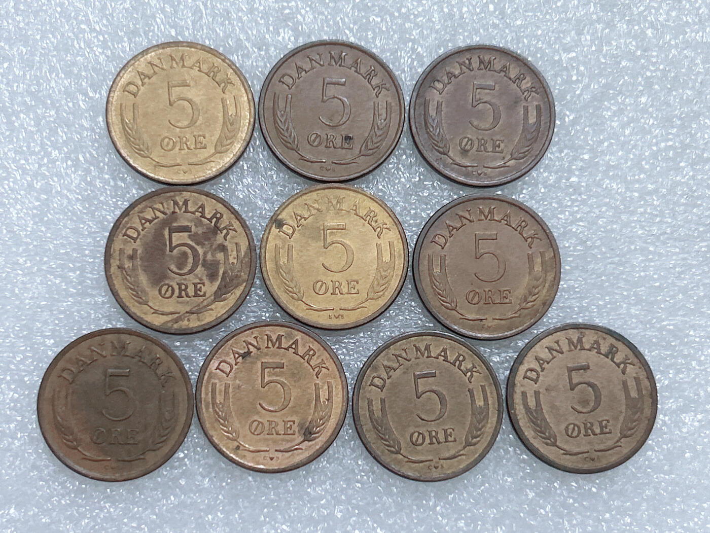 第一海外回流一元起拍收藏 散集专场  第277期 丹麦5欧尔硬币 10枚