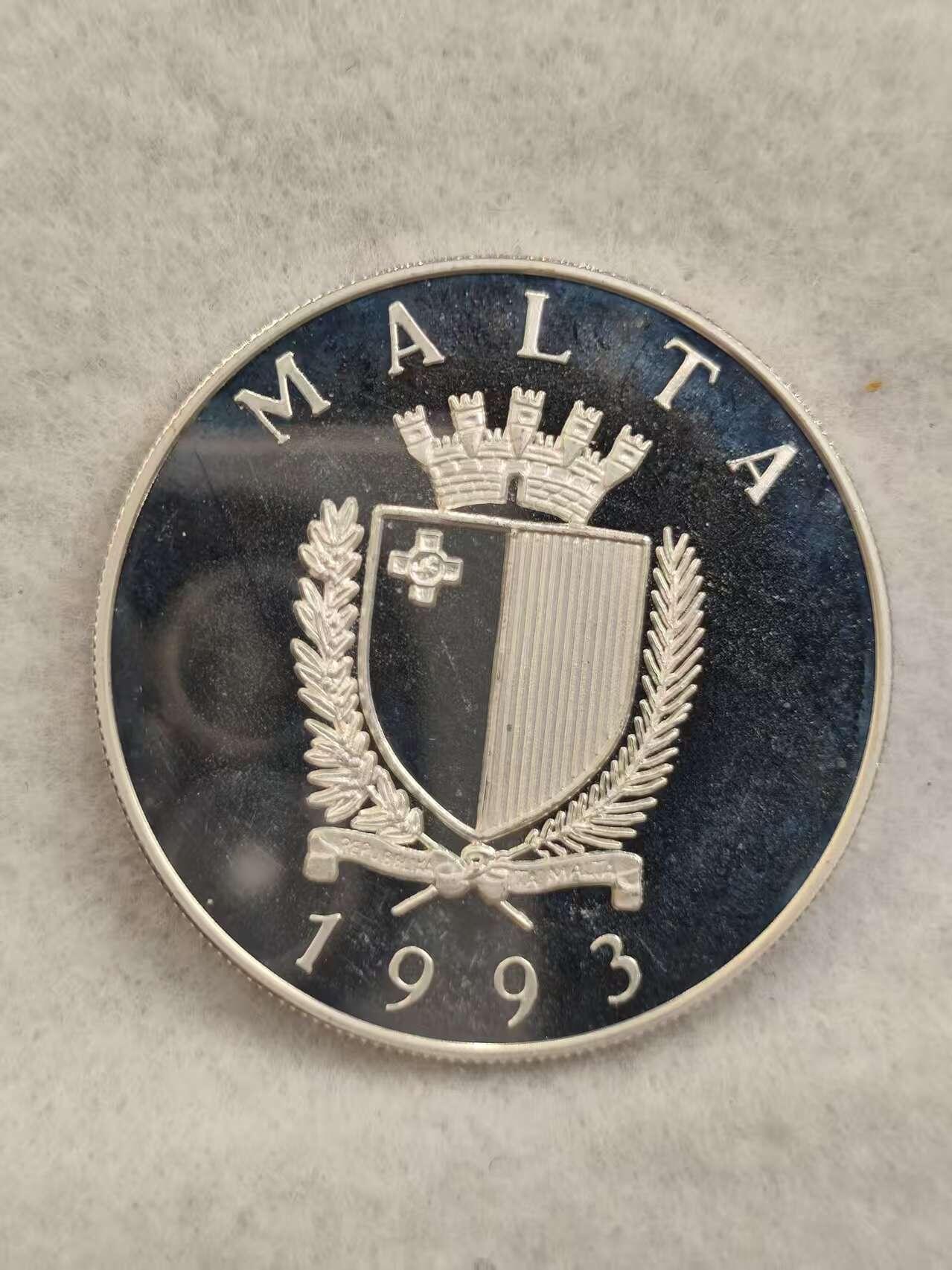 G&W世界散币，银币处理专场（第39场） 马耳他1993年5里拉  银币