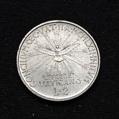 【全场包邮】纯粹捡漏拍486场（免费代拍第23场） - 梵蒂冈1962年第二次梵蒂冈大公会议2里拉