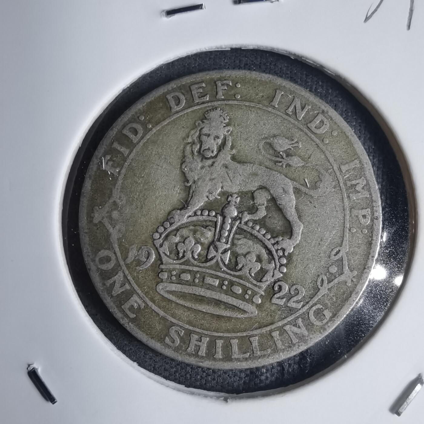 沼泽如烟--第939场 英国1922年1先令银币