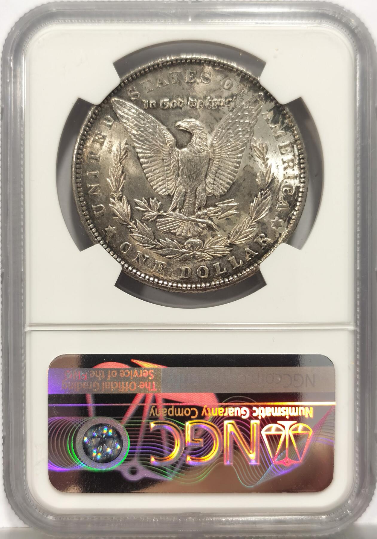 博洋堂世界钱币拍卖第153期（全场包邮） NGC MS63 美国1892年摩根 此版是费城铸币厂发行量第二低的年份 仅次于大珍1895“摩根王”由于法案的大量熔毁和糟糕的储存方式 使得此版高分极为难得 此枚双面转光强烈 佐以好品相 是极佳的收藏品 上月博洋堂同分数含佣成交价6000+