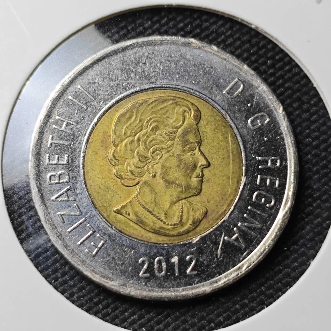 KK钱币收藏小铺 第382期  2月预留时间 周末发货 2012加拿大2元 