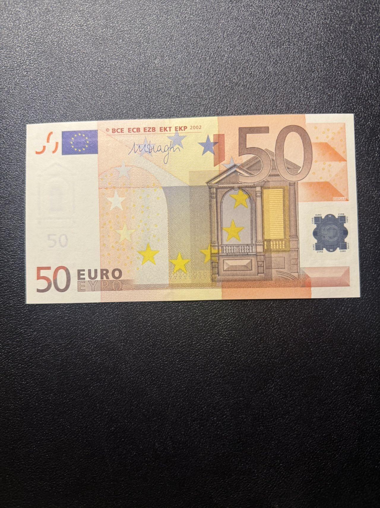 第14期 库存低价起拍 2002年 三签德国50欧 全新unc 尾631