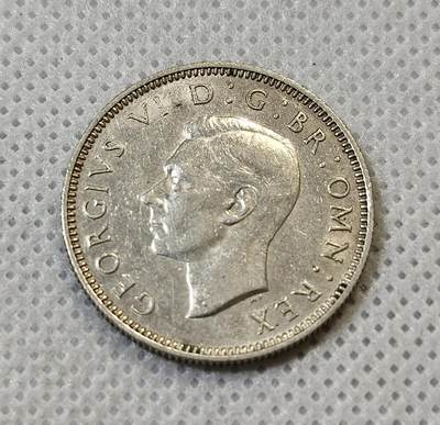 甄臻铺-世界币章拍卖（第44期）精品场拍品征集中，送拍享返佣金等优惠多多 - 英国乔治六世1先令  1946年  未流通品相  23.5mm  5.7g，细节见图