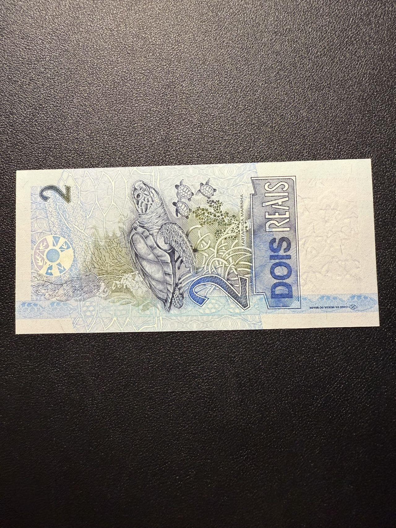 第14期 库存低价起拍 巴西2001年 2瑞尔 全新unc