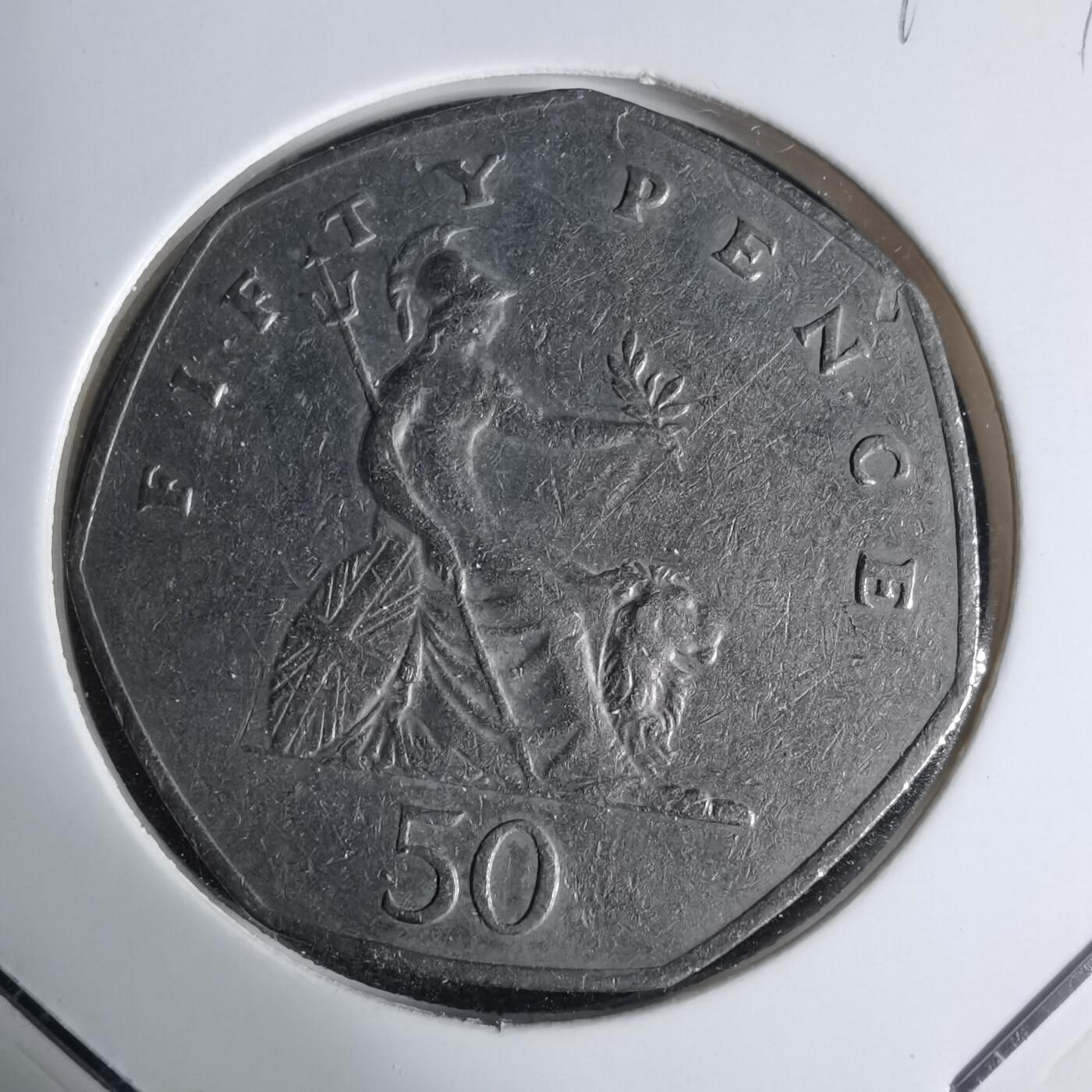 沼泽如烟--第939场 英国1982年50便士