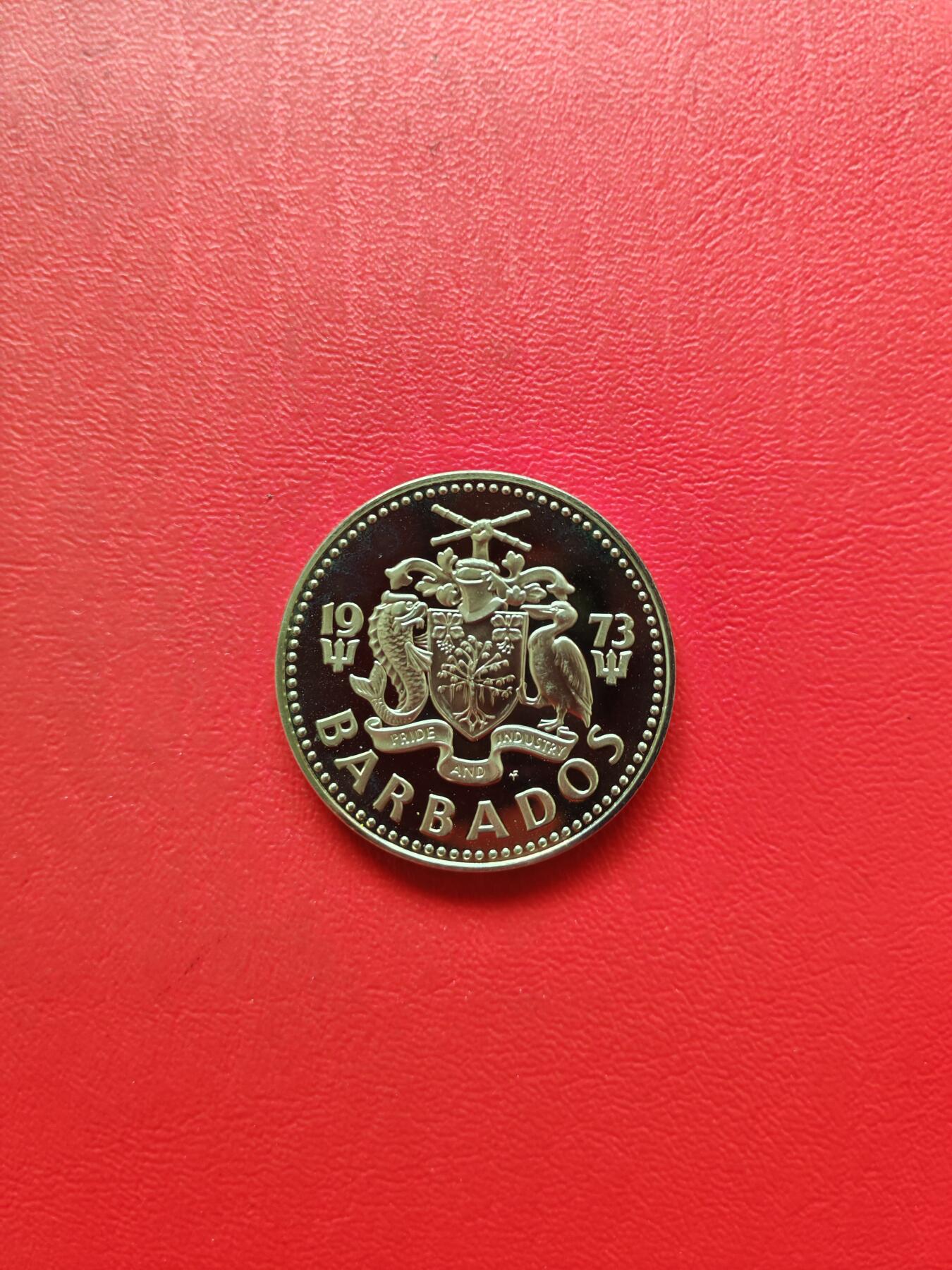 【云涧收藏】第八十四场 巴巴多斯1973年2元精制币