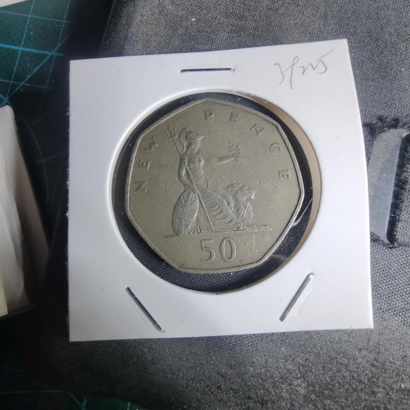 沼泽如烟--第939场 英国1969年50便士