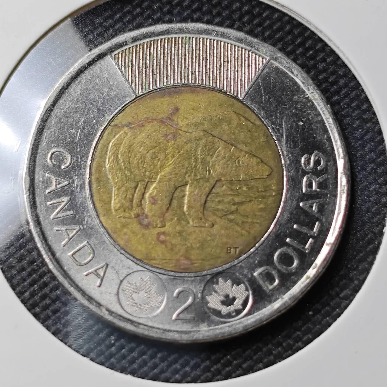 KK钱币收藏小铺 第382期  2月预留时间 周末发货 2016加拿大2元 