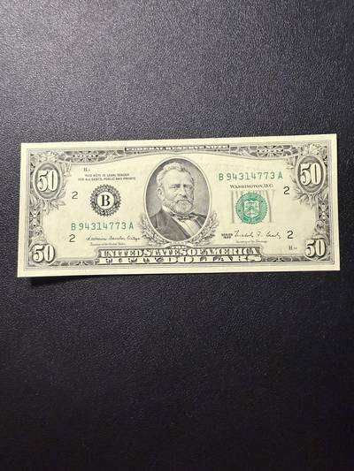 第14期 库存低价起拍 - 美国1988年小头50 全新unc