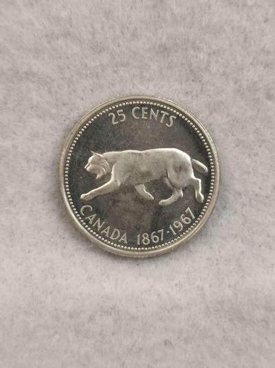 G&W世界散币，银币处理专场（第39场） - 加拿大1967年25分  银币