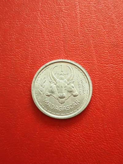 【云涧收藏】第八十四场 - 法属马达加斯加1958年1法朗，UNC