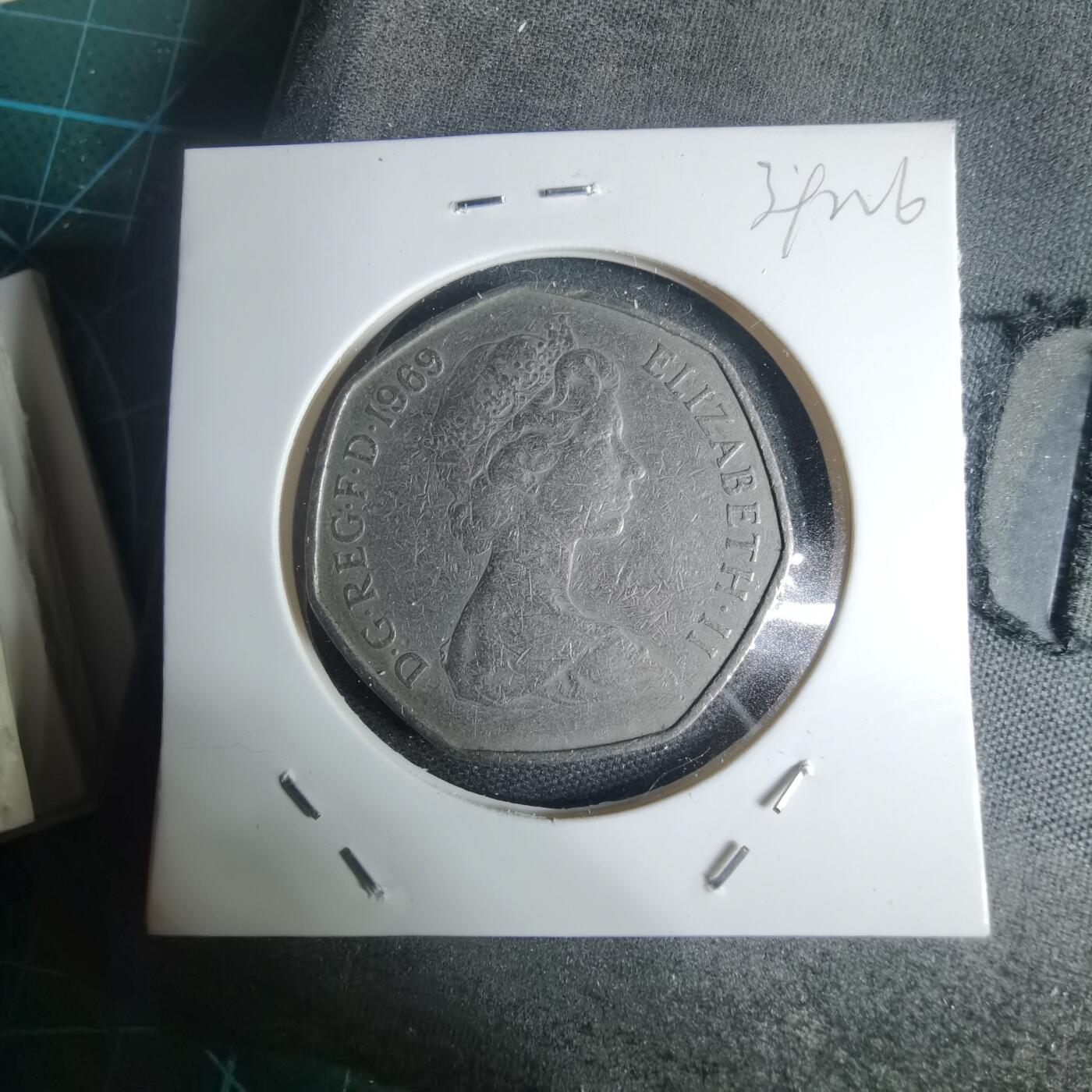 沼泽如烟--第939场 英国1969年50便士