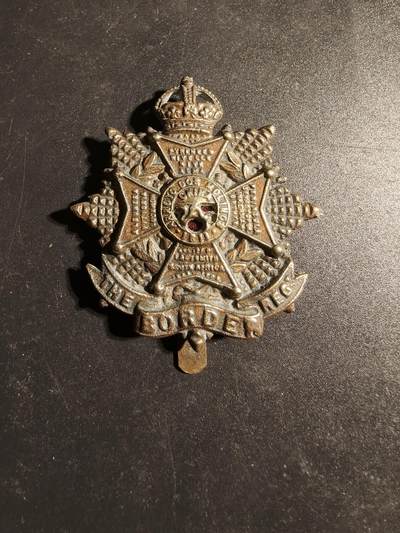 老王徽章第170期 - 英国边境步兵团帽徽    一战时期