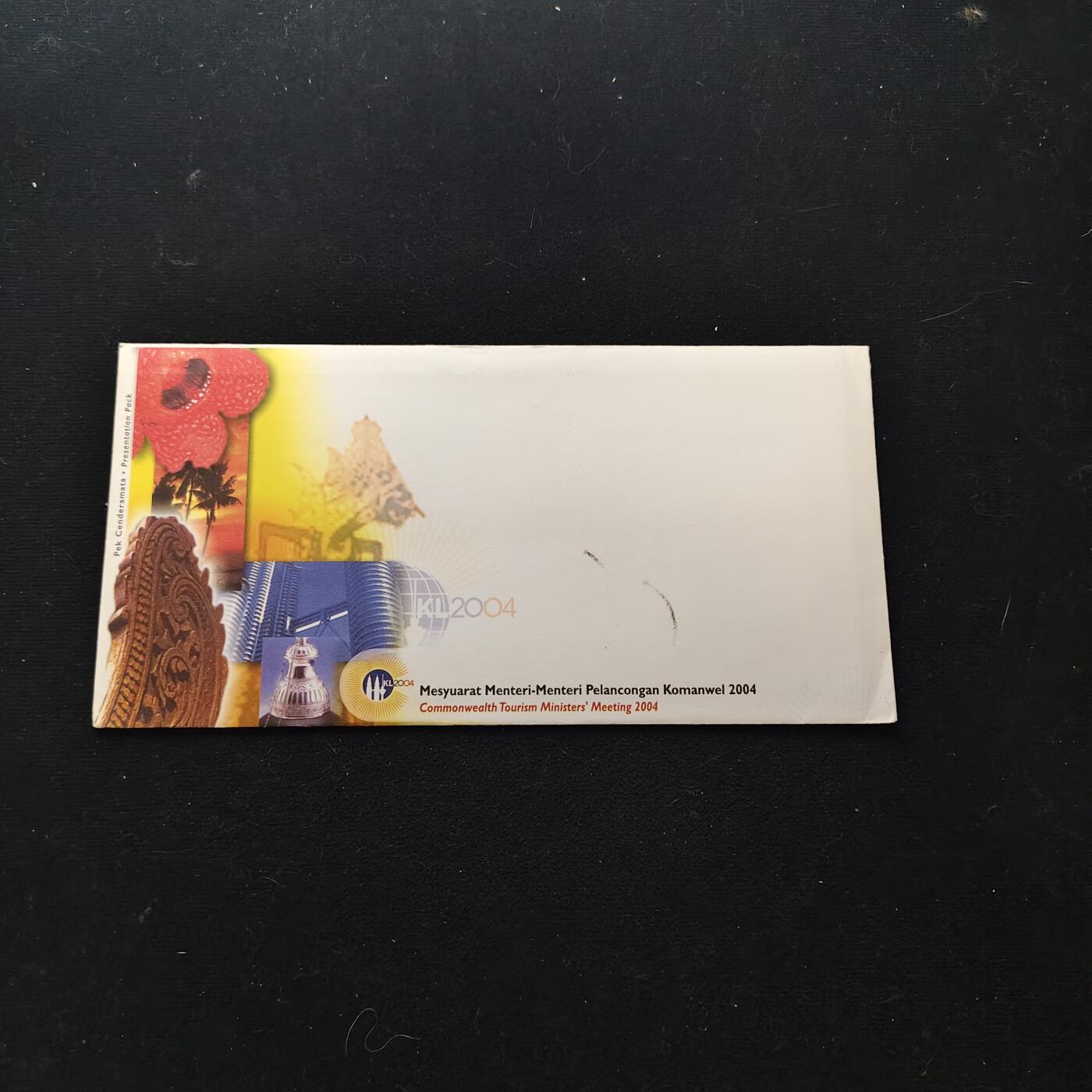 【全场包邮】纯粹捡漏拍486场（免费代拍第23场） 【邮票】马来西亚2004年英联邦旅游部长会议纪念邮折