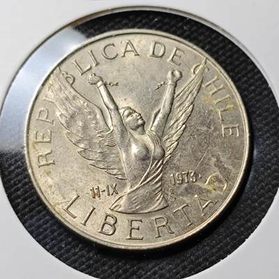 KK钱币收藏小铺 第382期  2月预留时间 周末发货 - 1977智利10比索 自由女神