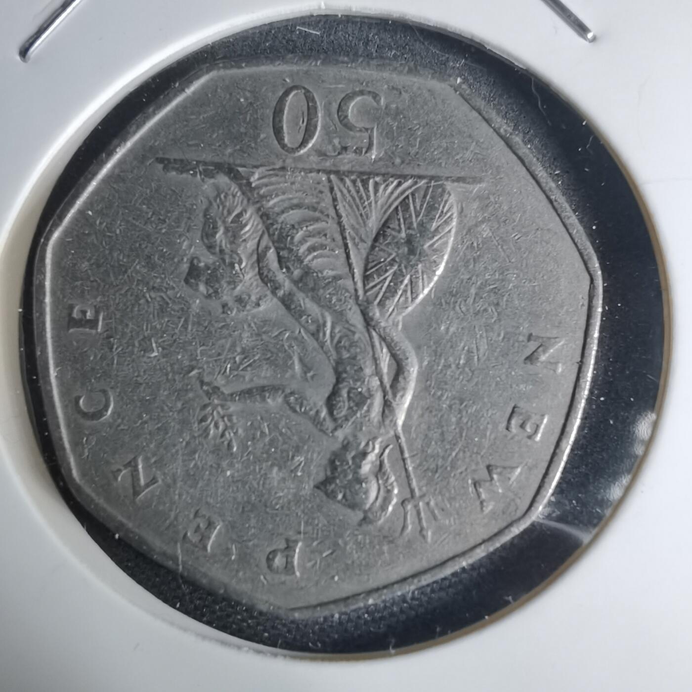 沼泽如烟--第939场 英国1969年50便士