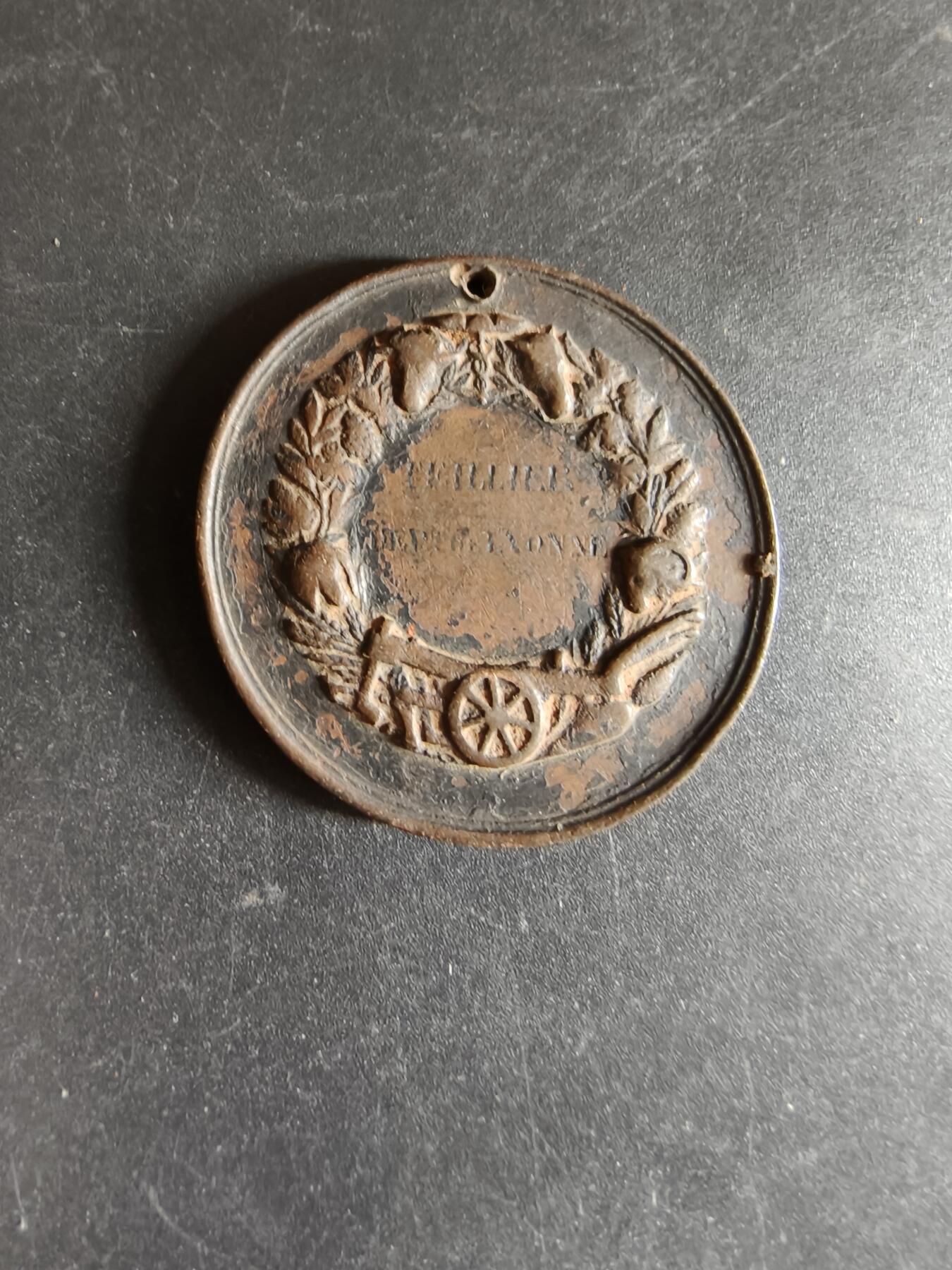 老王徽章第170期 法国农业协会大铜章     直径38mm    重量19.4g