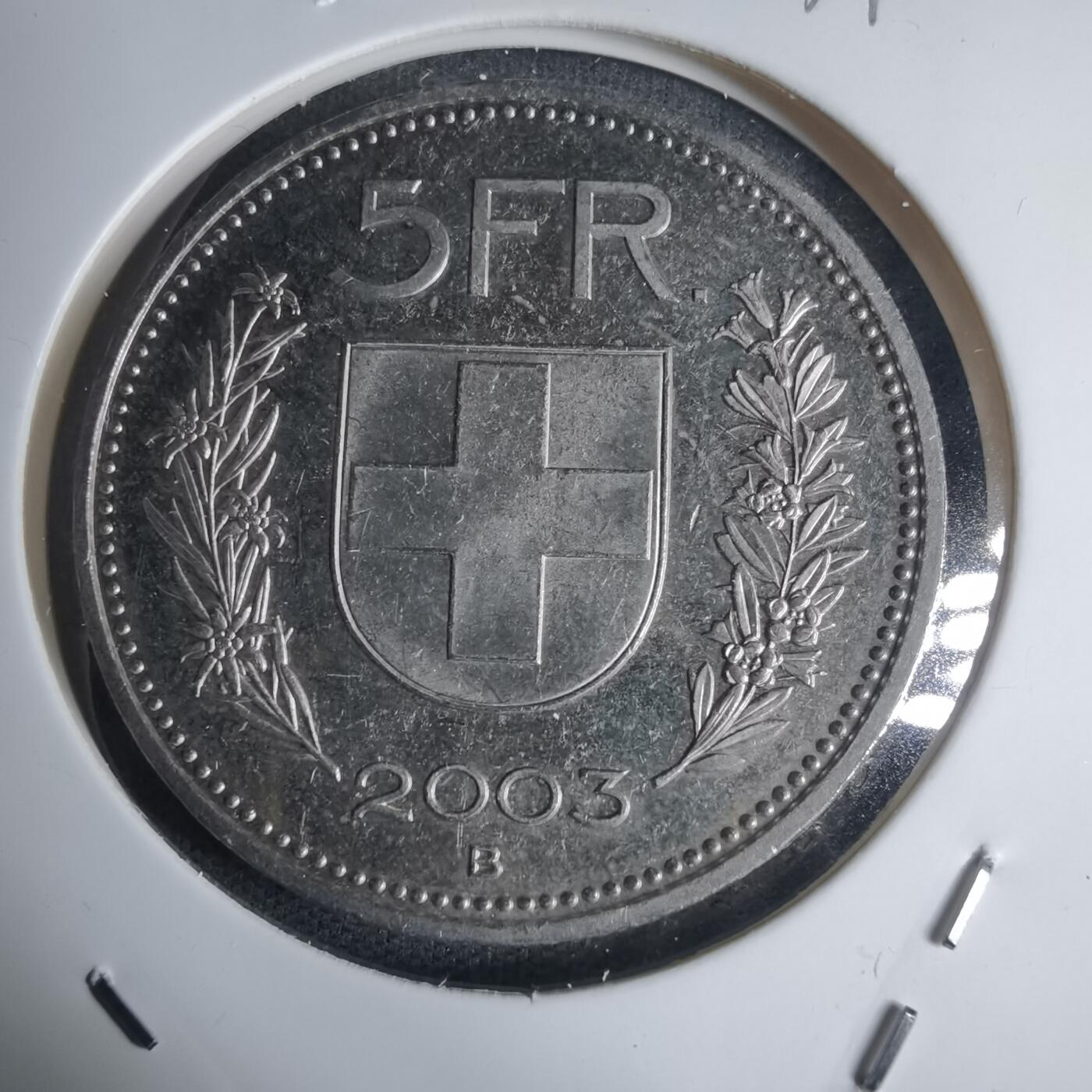 沼泽如烟--第939场 瑞士2003年5法郎